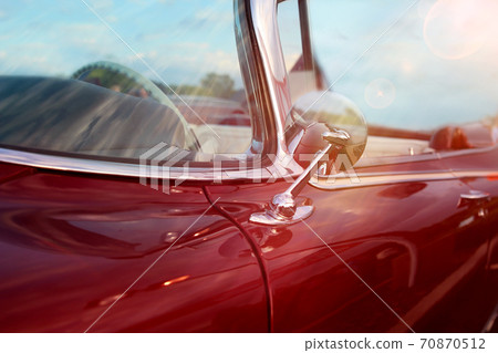 classic vintage red car classic vintage red car 70870512
