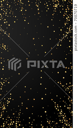 Festive elegant confetti. Celebration stars. Gold Festive elegant confetti. Celebration stars. Gold 70870719