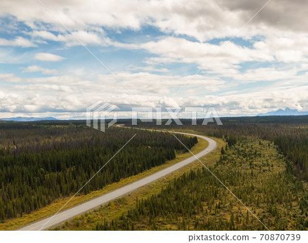 Aerial View of Yukon, Canada 70870739