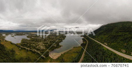 Aerial View of Yukon, Canada Aerial View of Yukon, Canada 70870741