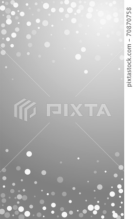 White dots Christmas background. Subtle flying sno 70870758