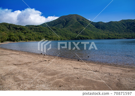 Prefectural Akagi Park Akagi Onuma Scenery from the vicinity of the campsite Early autumn scenery 70871597