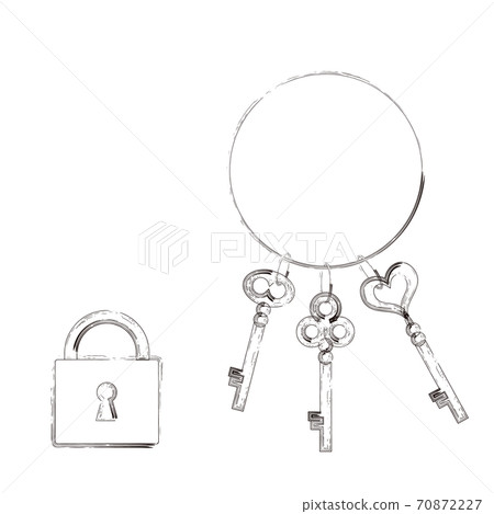 Illustration of antique key ① - Stock Illustration [70872227] - PIXTA