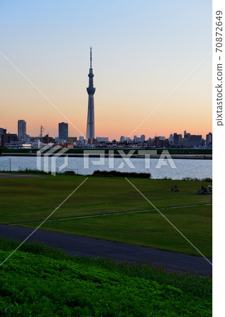 Hor立水izu公園的特殊照明東京晴空塔的夜景 70872649