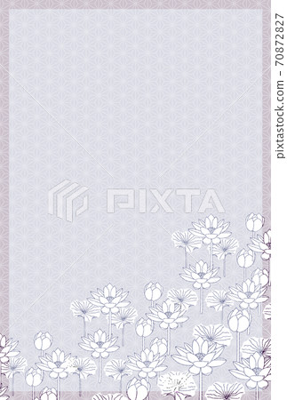 Mourning Japanese pattern postcard background 70872827