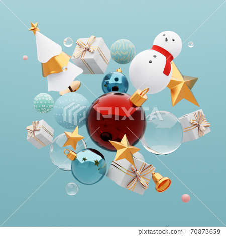Christmas background design festive elements 70873659