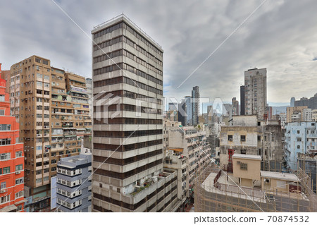 the cityscape of apartment at Yau Ma Tei 25 Oct 2020 70874532