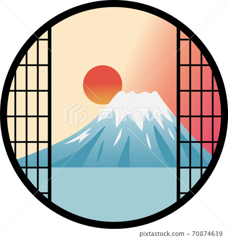 從窗口看到的富士日出 70874639