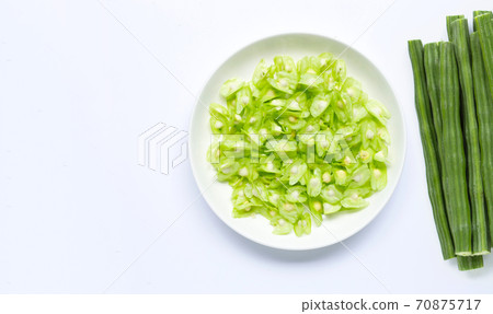 Moringa oleifera isolated on white Moringa oleifera isolated on white 70875717