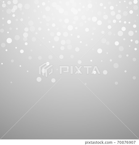 White dots Christmas background. Subtle flying sno White dots Christmas background. Subtle flying sno 70876907