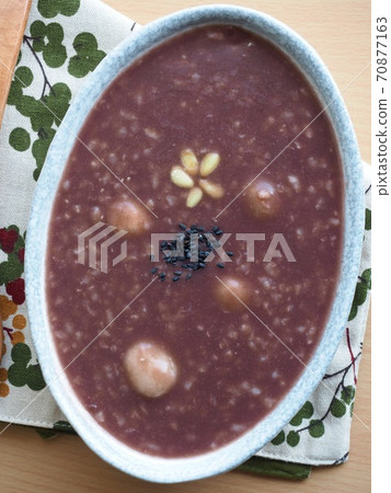 Korean traditional food red bean porridge Korean traditional food red bean porridge 70877163