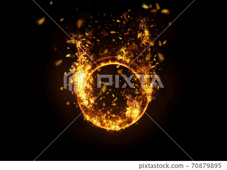 Exploding ring of fire - Stock Illustration [70879895] - PIXTA