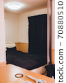 Rental housing. View of the bedroom from the living room. 70880510