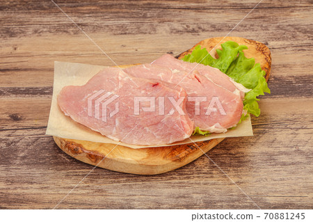 Raw pork steak for cooking Raw pork steak for cooking 70881245