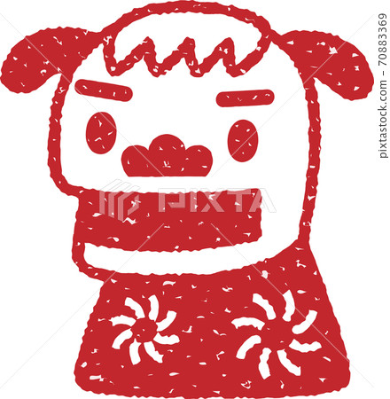 舞獅插圖（蓋章版本） 70883369