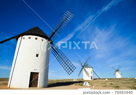 Windmill of Campo de Criptana (La Mancha, Spain) 70883840