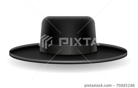 national jewish black hat vector illustration national jewish black hat vector illustration 70885286