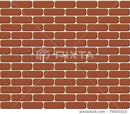 Red brick wall seamless, illustration background - texture pattern for continuous replicate. 70885818