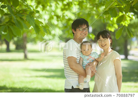Baby and parents 70888797