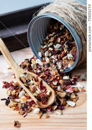 black tea flavored lychee, raspberry and rose black tea flavored lychee, raspberry and rose 70889259