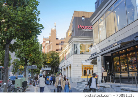 東京澀谷區八幡通代官山的主要街道 東京澀谷區八幡通代官山的主要街道 70891133
