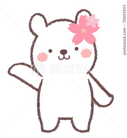 Cherry blossom guide polar bear 70893055