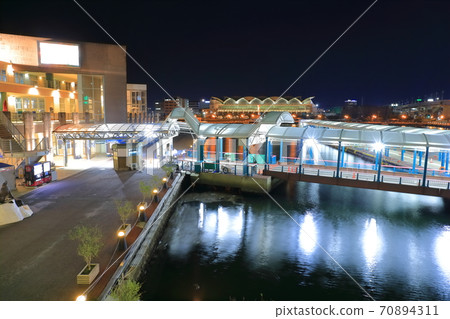 [Fukuoka] Night view of Bayside Place Hakata 70894311
