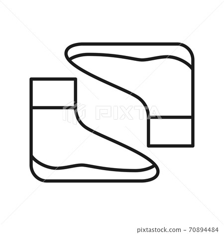Neoprene socks for diving icon. Isolated vector illustration Neoprene socks for diving icon. Isolated vector illustration 70894484