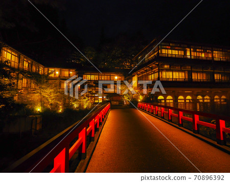 [Gunma Prefecture] Night view of Shiman Onsen 70896392