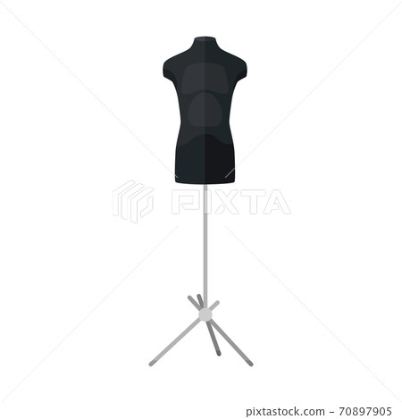 Sartorial mannequins in black color isolated on a white background. Mannequins form the body of a kids. Silhouette of a person in the style of a flat. Sartorial mannequins in black color isolated on a white background. Mannequins form the body of a kids. Silhouette of a person in the style of a flat. 70897905