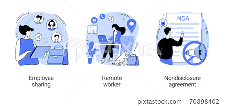 Employment options abstract concept vector illustrations. 70898402