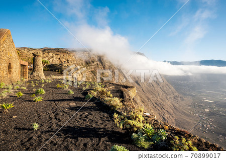 El Hierro, Canary Islands - Scenic landscape from Viewpoint Mirador de la Pena. 70899017