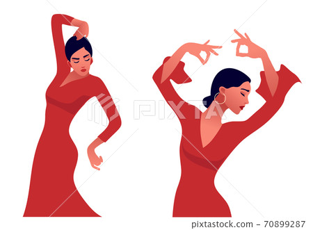Beautiful graceful hands of young flamenco dancer Beautiful graceful hands of young flamenco dancer 70899287