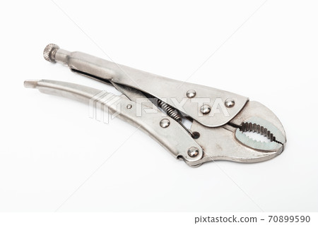 Locking wrench on white background. Locking wrench on white background. 70899590