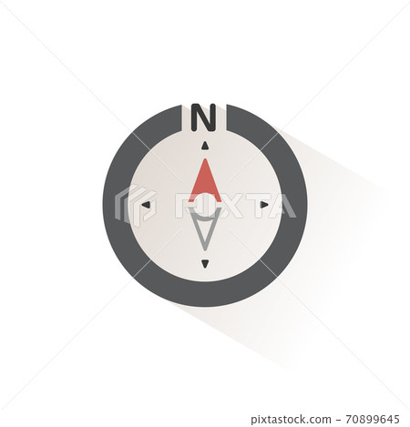 North direction. Compass. Isolated color icon. Weather vector illustration 70899645
