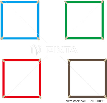 Square frame set illustration Square frame set illustration 70900098