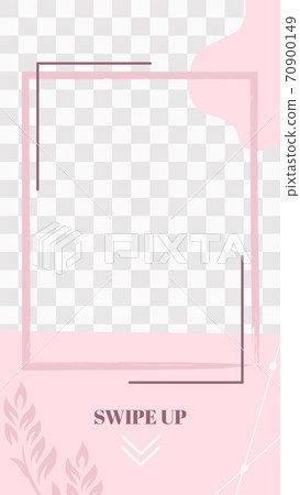 Pink floral story. Cute abstract swipe up social media story template Pink floral story. Cute abstract swipe up social media story template 70900149