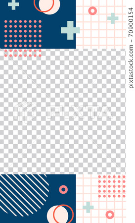Memphis style story template. Illustration promotion marketing Memphis style story template. Illustration promotion marketing 70900154