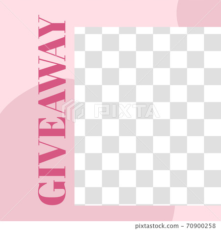 Pink floral post. Cute abstract give away social media post Pink floral post. Cute abstract give away social media post 70900258