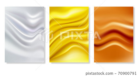 Gold, bronze foil realistic texture gradient set. Golden metal collection. Gold, bronze foil realistic texture gradient set. Golden metal collection. 70900791