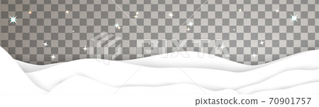 Winter landscape 3d snowdrift vector template xmas 70901757