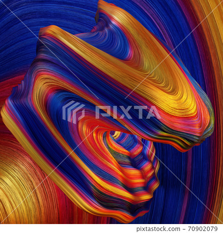 Computer generated colorful wavy surface 3d render Computer generated colorful wavy surface 3d render 70902079