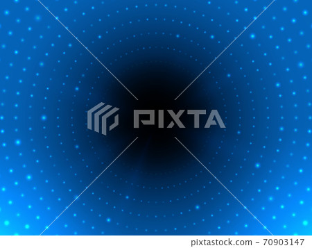 Abstract digital tunnel with light at the end. Futuristic cyber background. Bright glowing pipe. Modern backdrop for web. Vector illustration 70903147