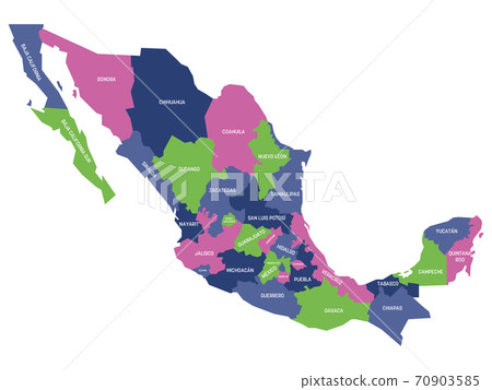 States of Mexico map States of Mexico map 70903585