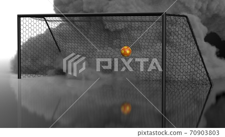 3D illustration of soccer ball 3D illustration of soccer ball 70903803