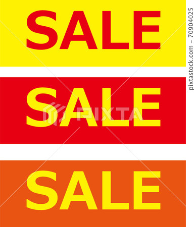 Simple banner set illustration for sale 70904025
