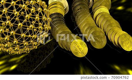 Bitcoin blockchain concept image - Stock Illustration [70904762] - PIXTA