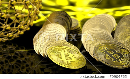 Bitcoin blockchain concept image 70904765