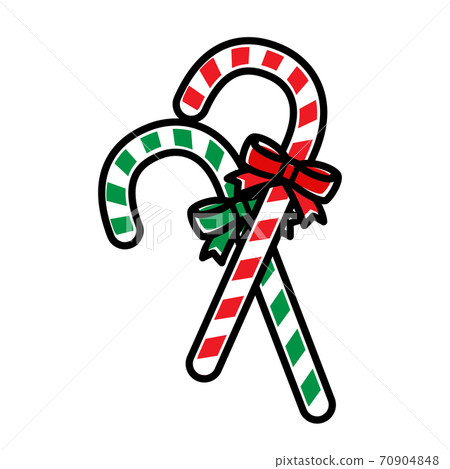 Christmas stick Shimashima illustration material 70904848