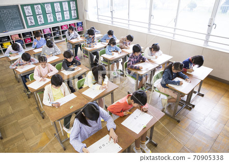 Primary school student who tests 70905338